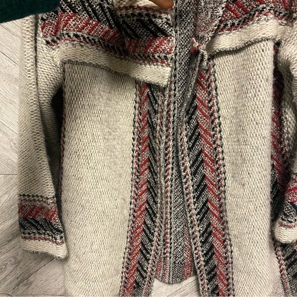 Zara | Ethnic Print Coat Cardigan Knit Size Small - Picture 7 of 8
